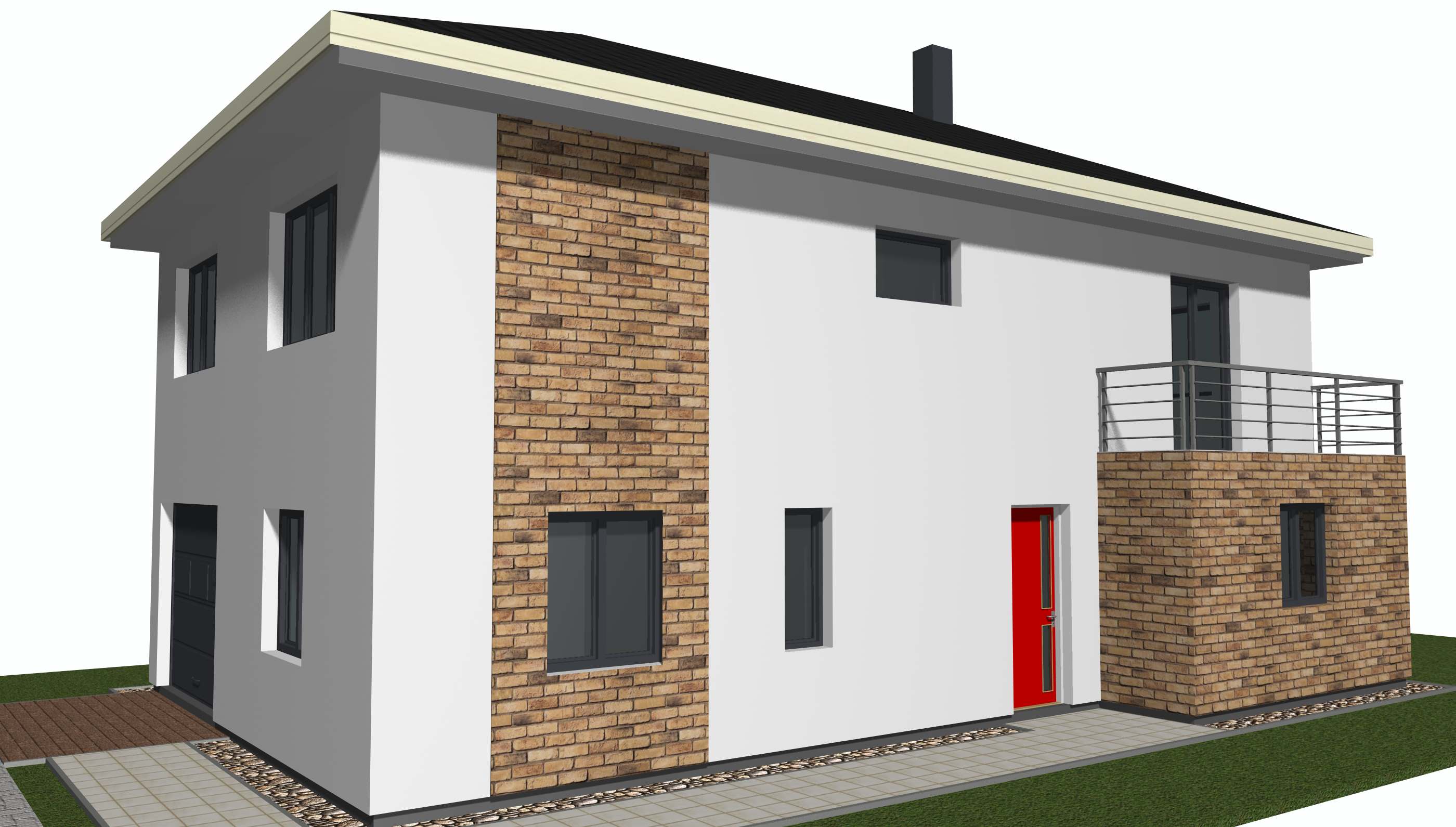 RD Křimice - 3D vizualizace